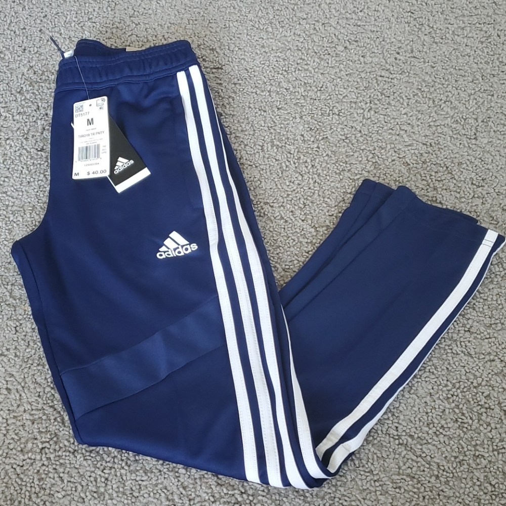 Blue adidas pants